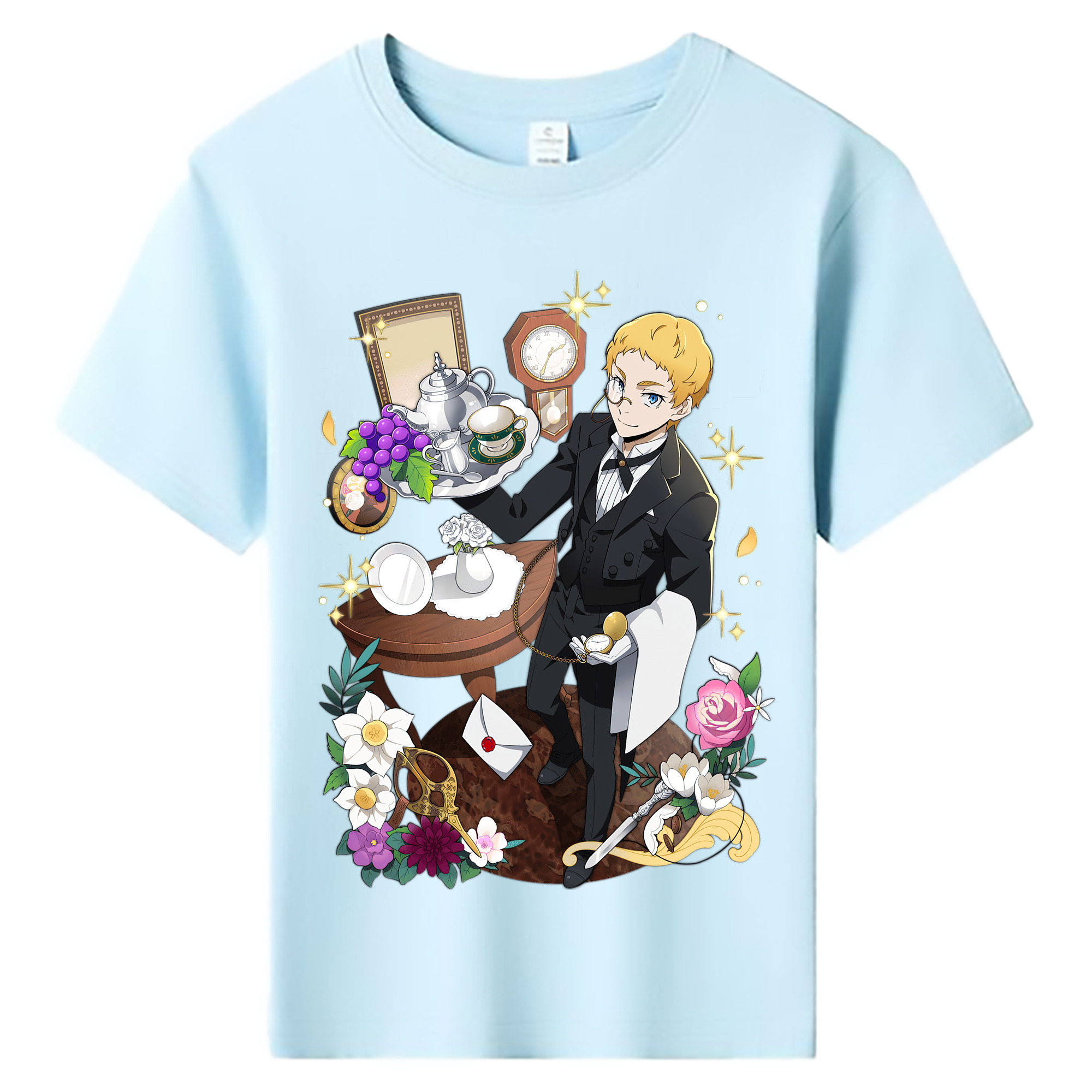 （画像用） 文豪ストレイドッグス Bungo Stray Dogs 綿100％キッズTシャツ（フロントプリント）